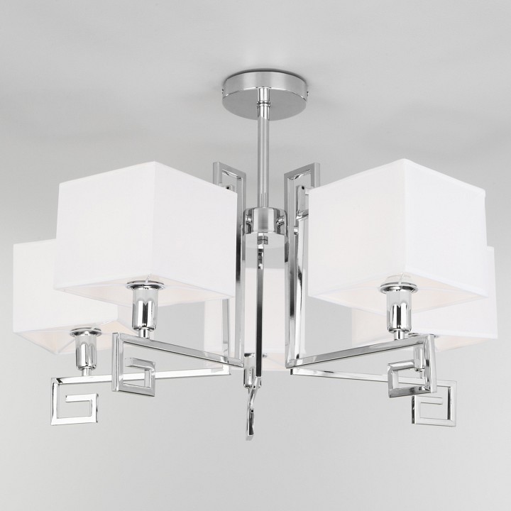 Люстра на штанге Eurosvet Alma 60115/5 хром - 0