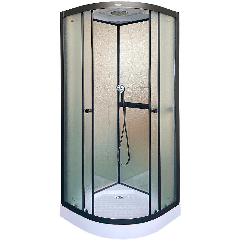 Душевая кабина Parly Frost 80х80 черная стекло матовое F811B - 0