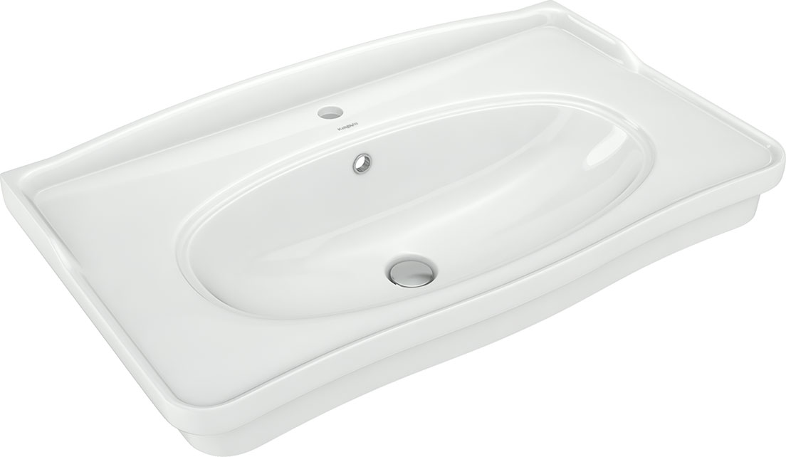 Тумба с раковиной Opadiris Валери 85 белый - 4