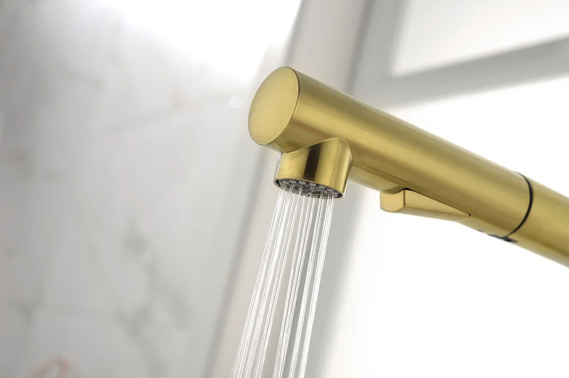 Смеситель для кухни Paulmark Neo светлое брашированное золото Ne214419-SBG - 11