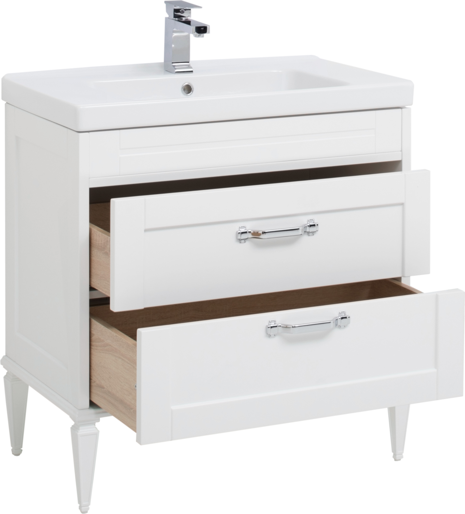 Мебель для ванной Aquanet Денвер 80 белый глянец - 10