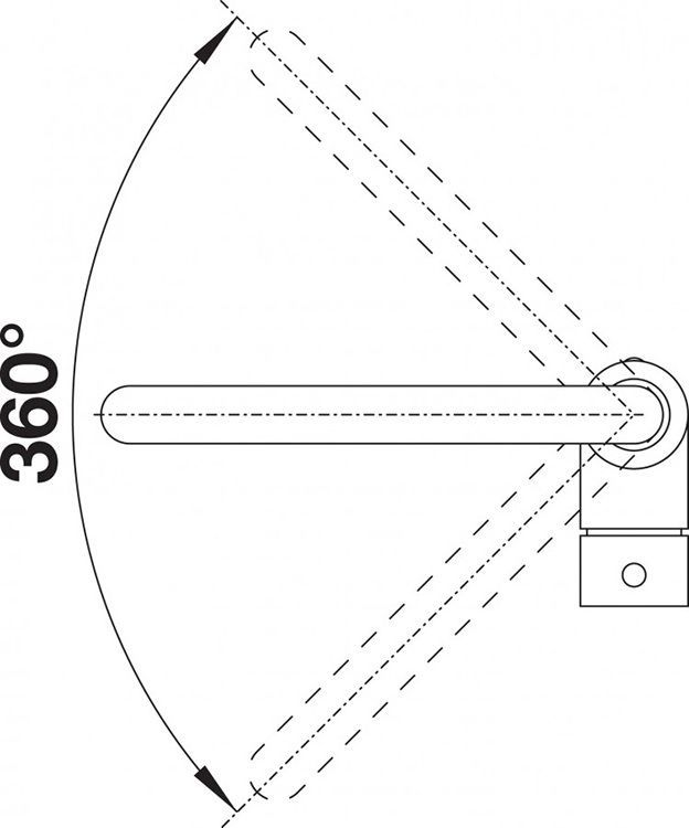 Смеситель для кухонной мойки Blanco Mili хром  524212 - 3