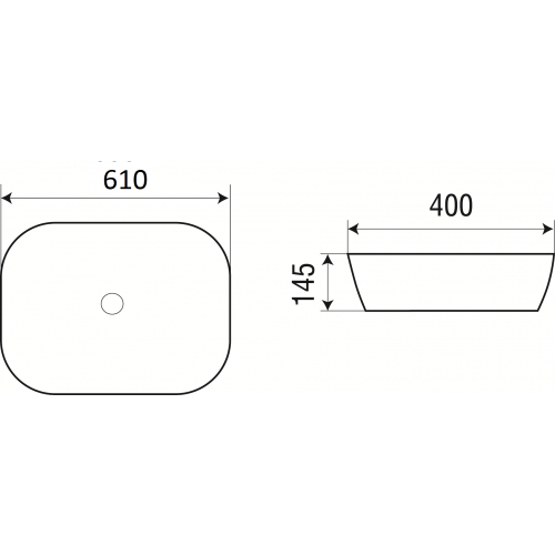 Раковина накладная Weltwasser WW Elbach 21434 61 белый  10000003847 - 1
