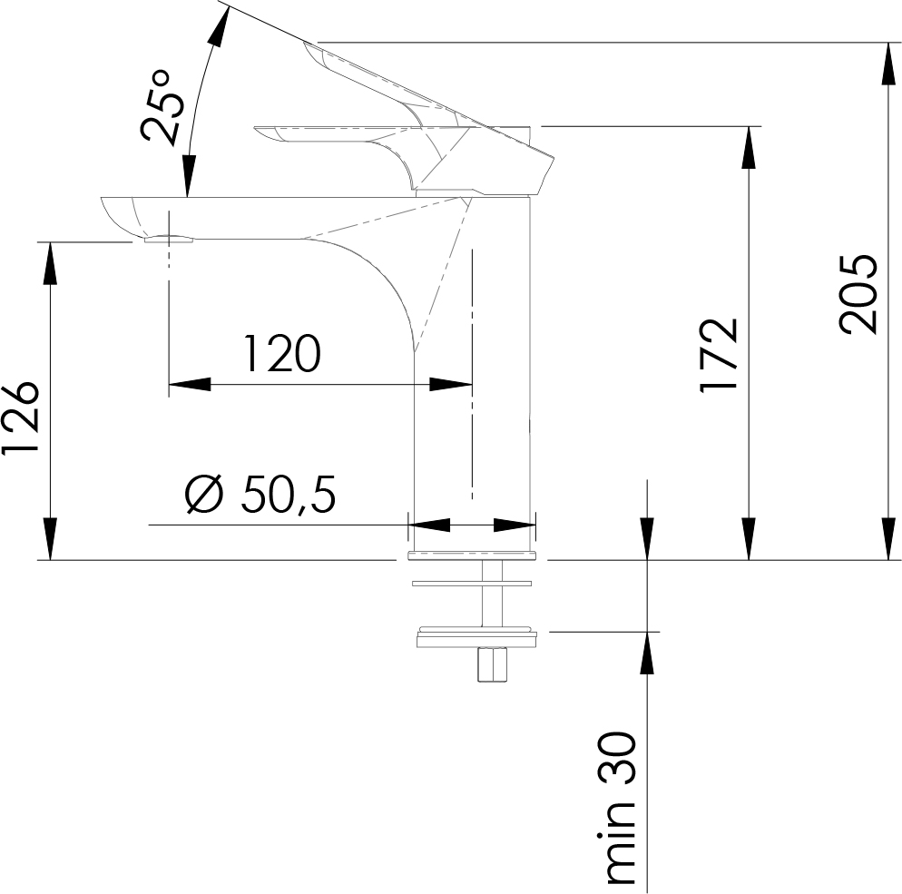 Смеситель для раковины Remer Infinity I12 - 1
