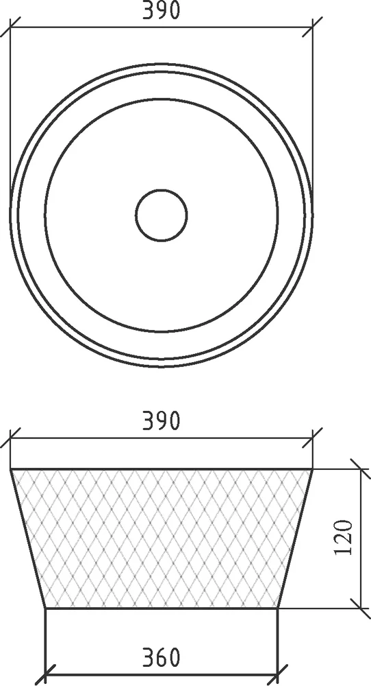 Раковина хрустальная накладная Armadi Art Lucido 39 черный 817-B - 4