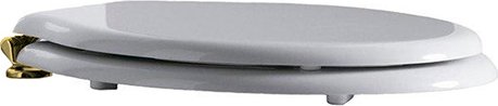 Крышка-сиденье Simas Londra LO007 белая, с микролифтом, петли золото LO007 oro - 1