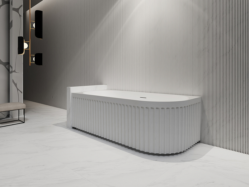 Акриловая ванна Abber 150х75 белая левая без гидромассажа AB9412-1.5 L - 1