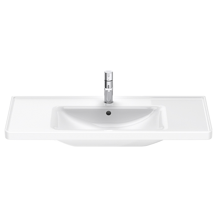 DURAVIT (D-Neo) Умывальник 1005 x 480 мм, с переливом, с отверстием для смесителя, белый 2367100000 - 1