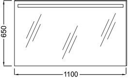 Зеркало в ванную Jacob Delafon  110 см  EB1417-NF - 1