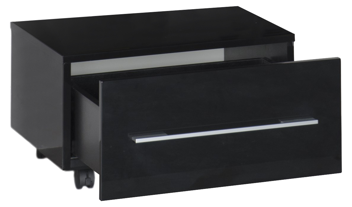 Тумба Aquanet Нота 58 подкатная, черная 00170731 - 1