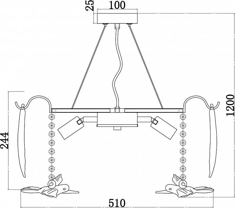 Подвесная люстра Favourite Philomela 3054-6P - 1