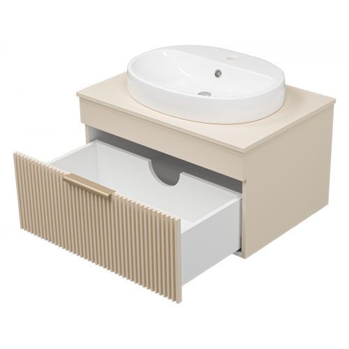 Тумба под раковину Brevita Enfida 70х40 бежевый  ENF-06070-0341Я - 2