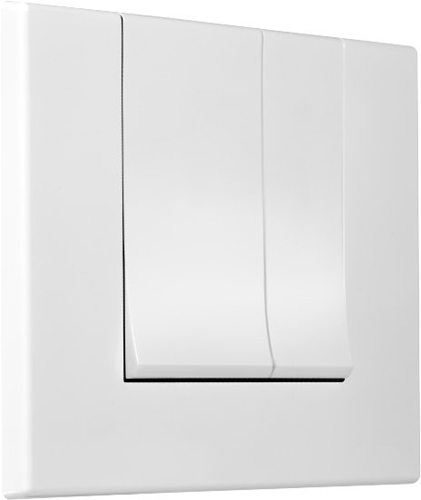 Кнопка смыва Berges Wasserhaus Novum S1 белый, глянец 040041 - 1