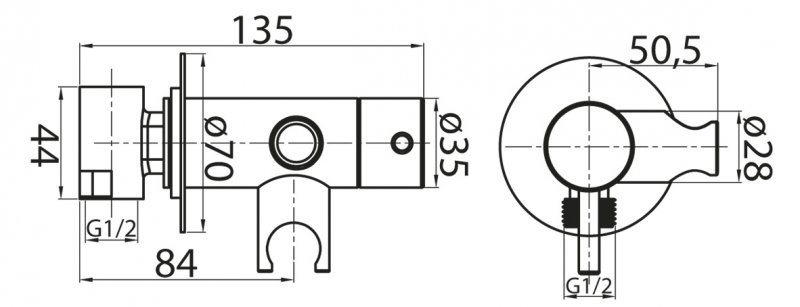 Гигиенический душ Cezares Articoli vari  CZR-DA1-02 - 1