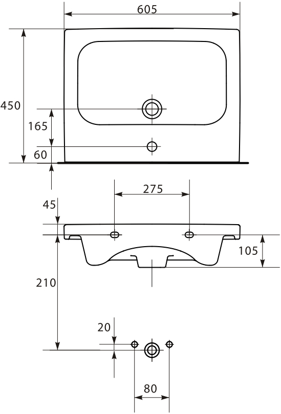 Раковина Cersanit Colour COL 60 S-UM-COL60/1-w - 13