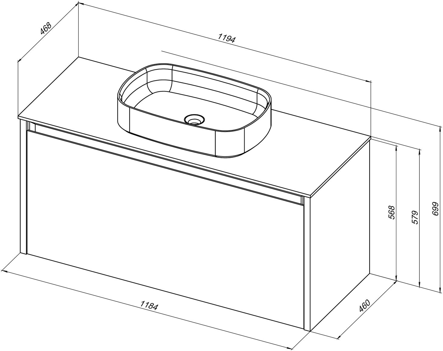 Тумба под раковину Allen Brau Fantasy 120 светло - зеленый матовый 1.11006.PWM - 8