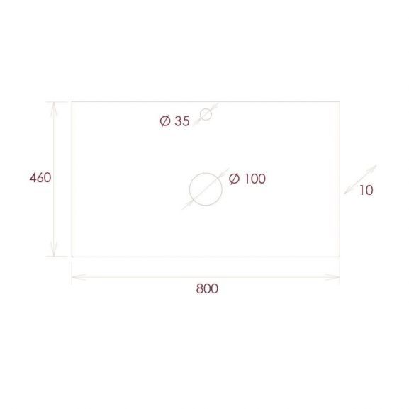 Столешница Onika Алеста 80 камень светлый  680001 - 4