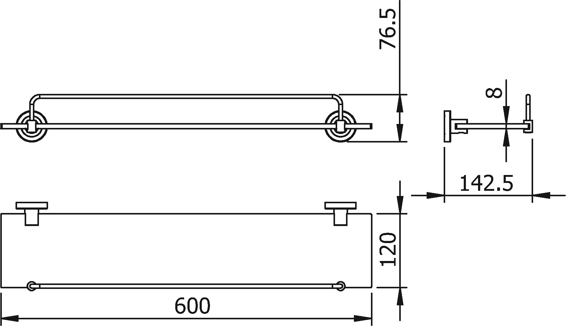 Полка Langberger Burano 11051F - 1