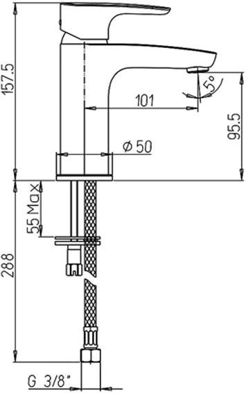 Душевой комплект Paini Parallel + Monza 47KIT3 3 в 1 47CRKIT3 - 2