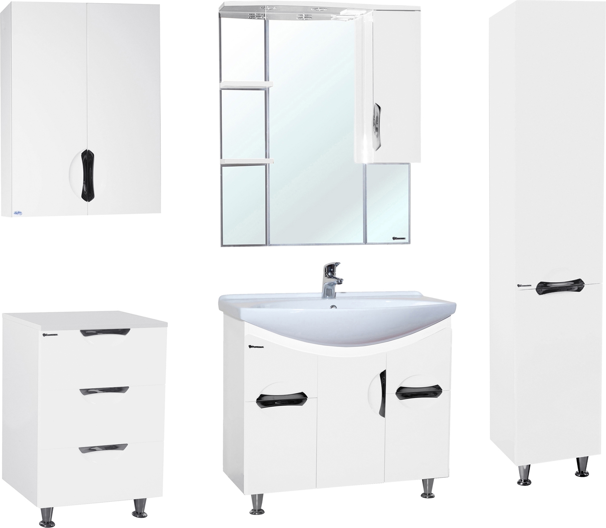 Зеркало-шкаф Bellezza Лагуна 75 R белый 4612112001019 - 1