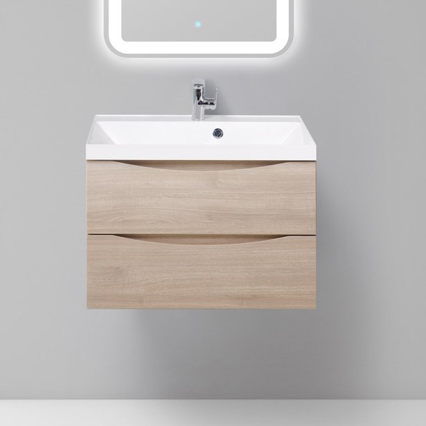 Тумба с раковиной BelBagno Marino 70 rovere grigio - 0