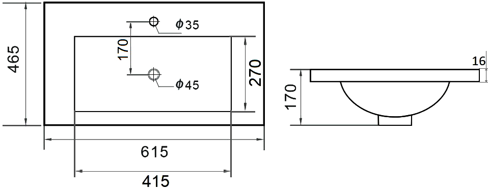 Раковина STWORKI Ольтен OLT-02kv - 5
