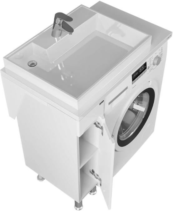 Тумба с раковиной напольная Санта Лондон 19 белый - 8