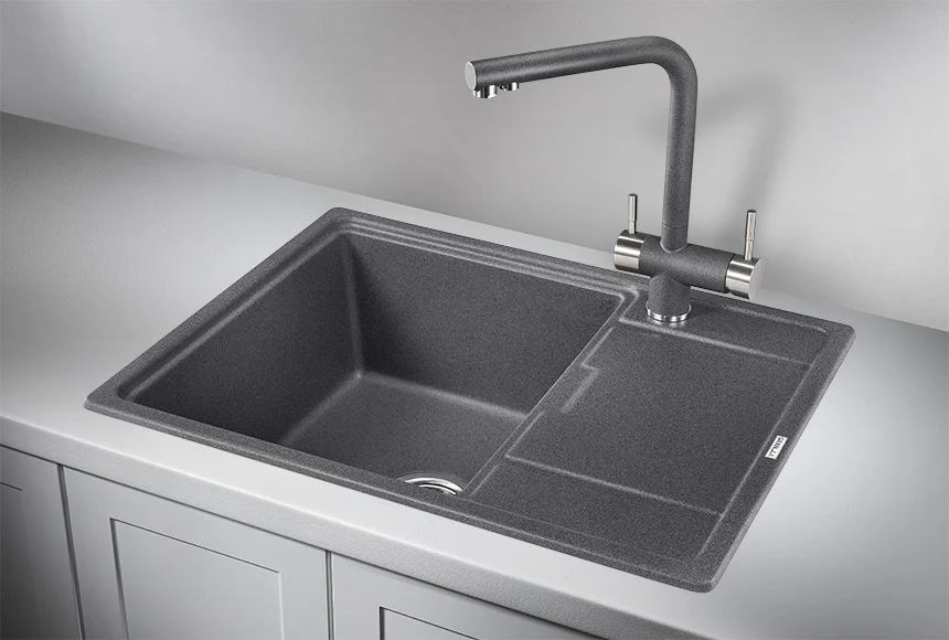 Мойка кухонная Granula GR-6503 графит - 1