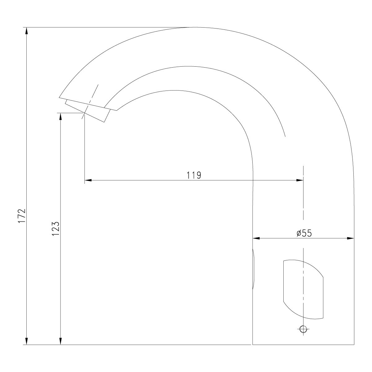 Смеситель для раковины Lemark Project хром  LM4656CE - 1