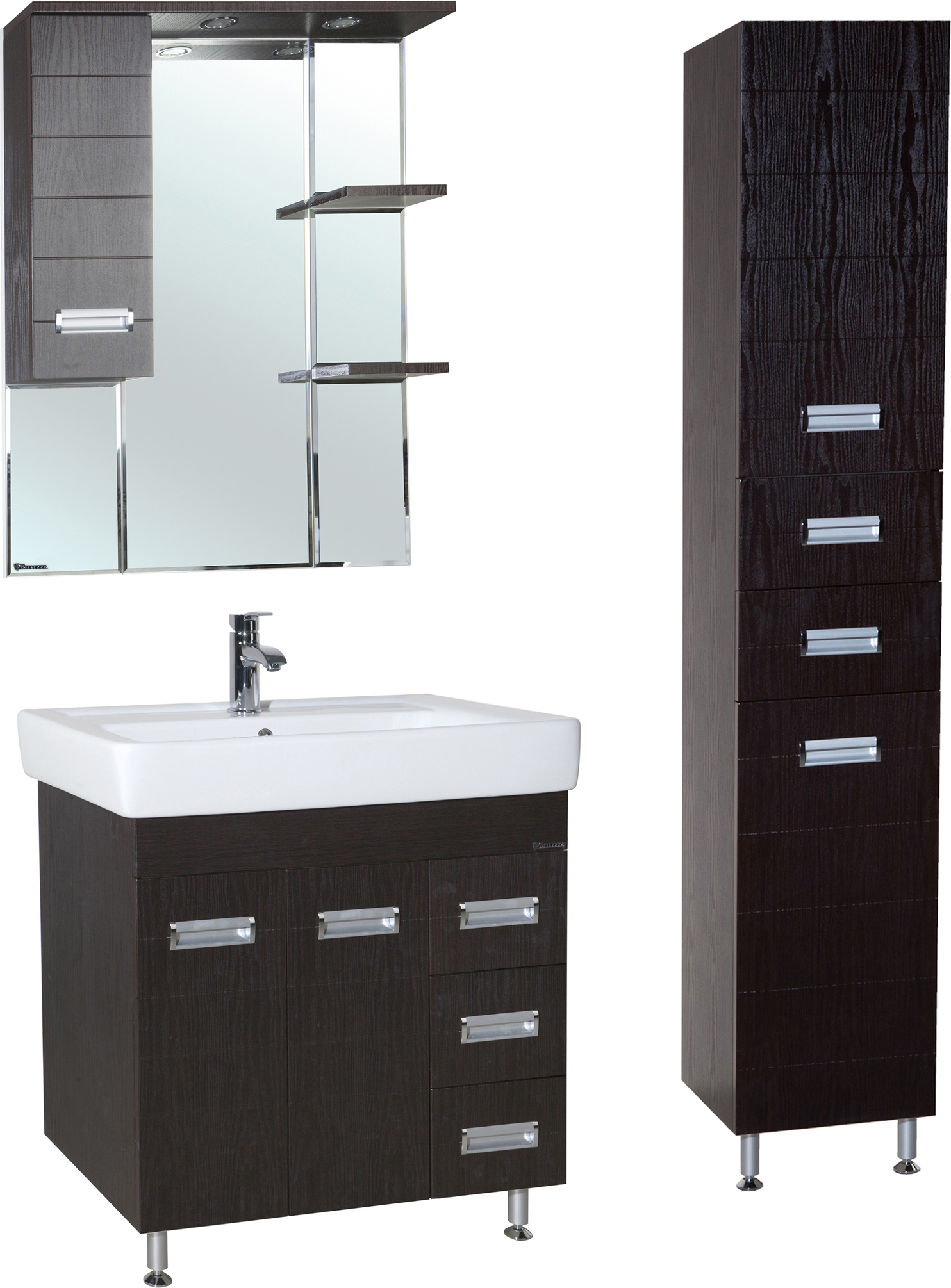 Зеркало-шкаф Bellezza Сиена 80 L венге 4613913142116 - 1