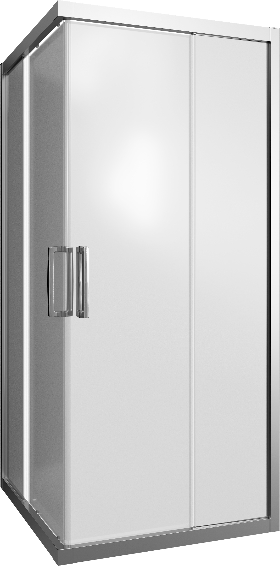 Душевой уголок STWORKI Дублин DE019SC9595200 95x95 см профиль хром матовый, стекло матовое 3GW102TTKK000 - 4