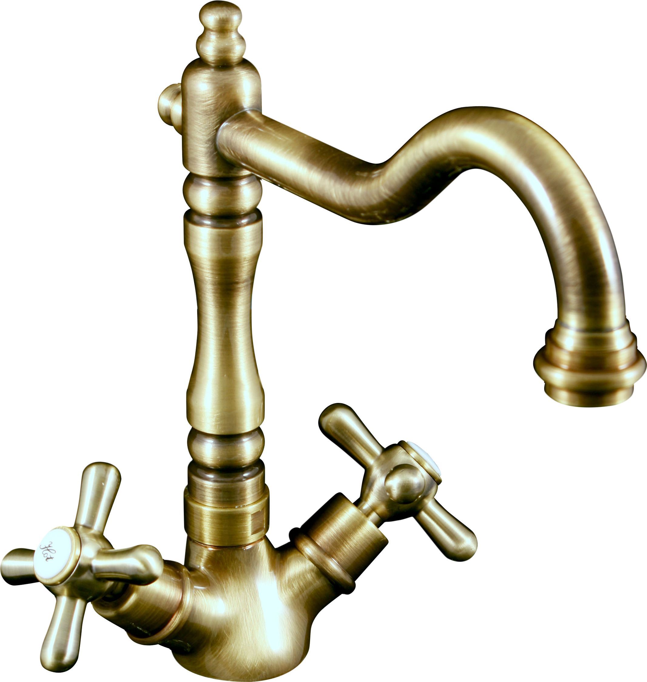 Смеситель для раковины Rav Slezak Morava бронза  MK120.5/8SM - 0