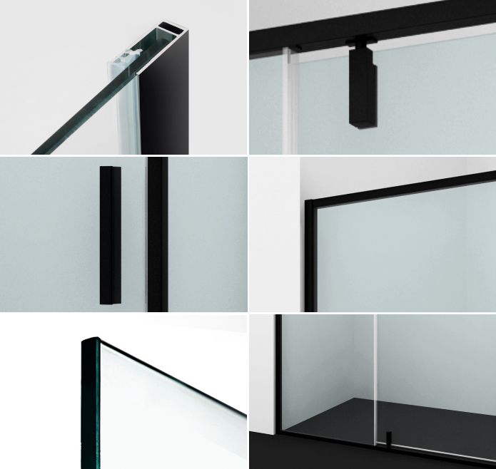 Душевая дверь в нишу Wasserkraft Elbe 74P04 - 2