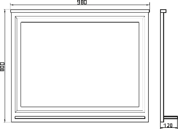 Зеркало Comforty Феррара 100 00004147993 - 2