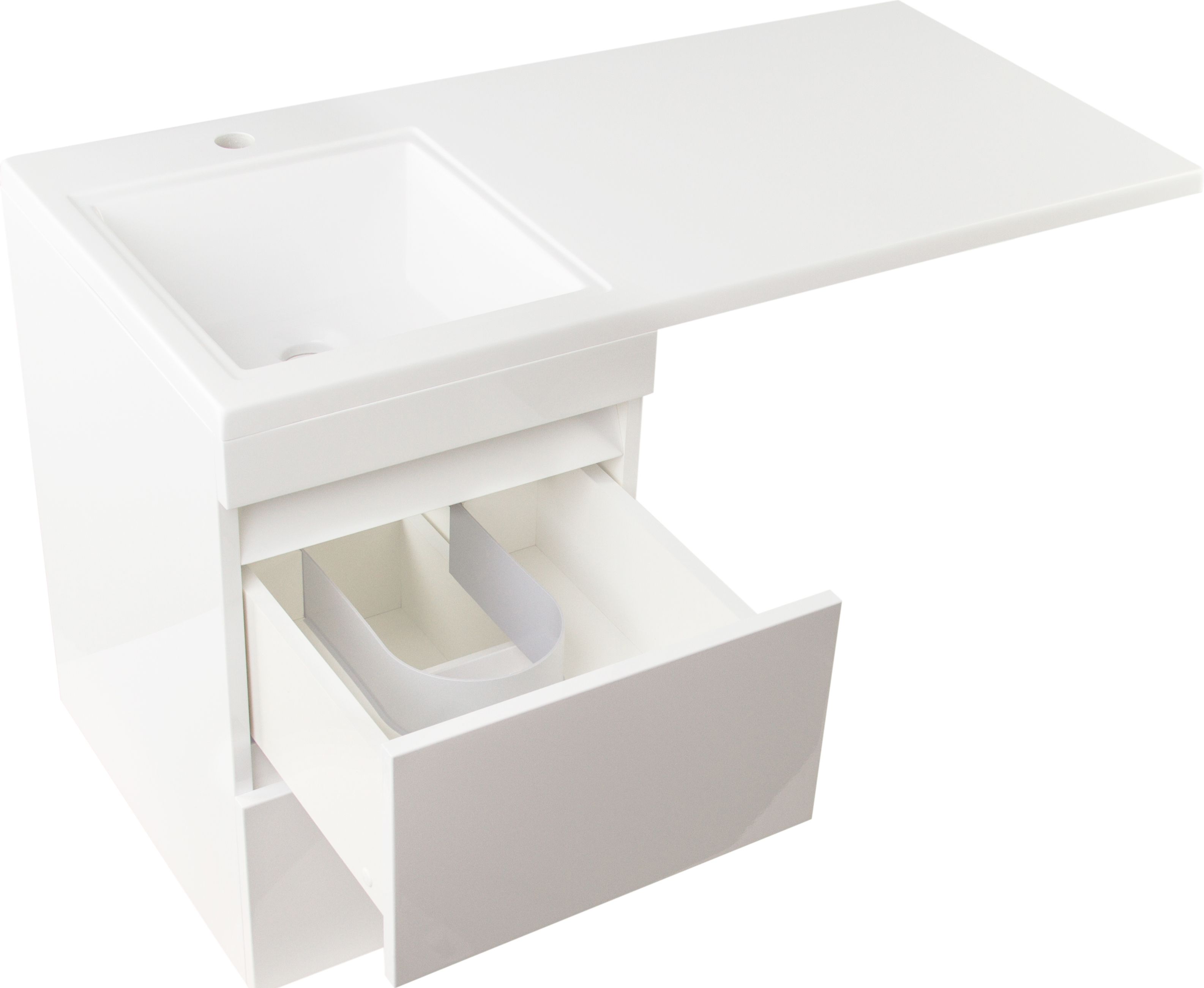 Тумба для комплекта Style Line Даллас 110 Люкс Plus подвесная СС-00000704 - 4