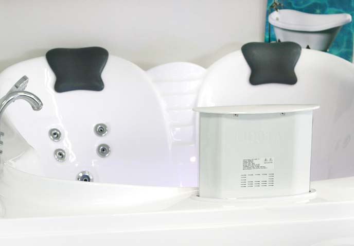 Акриловая ванна Gemy 187х187 с гидромассажем  G9089 O L - 1