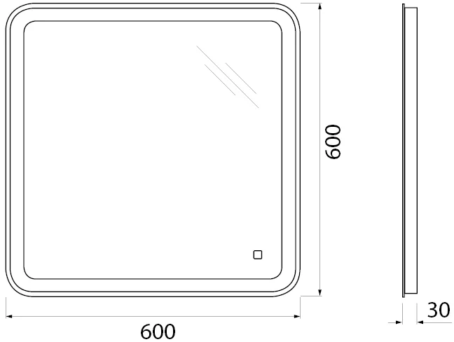 Комплект мебели BelBagno Marino-Cer 60 белый матовый - 12