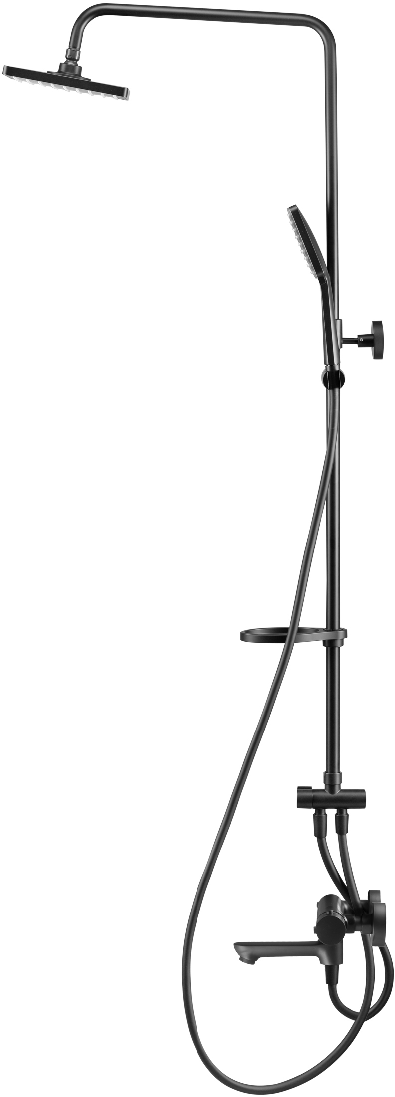 Душевой комплект Swedbe Hermes черный матовый  5115B - 3
