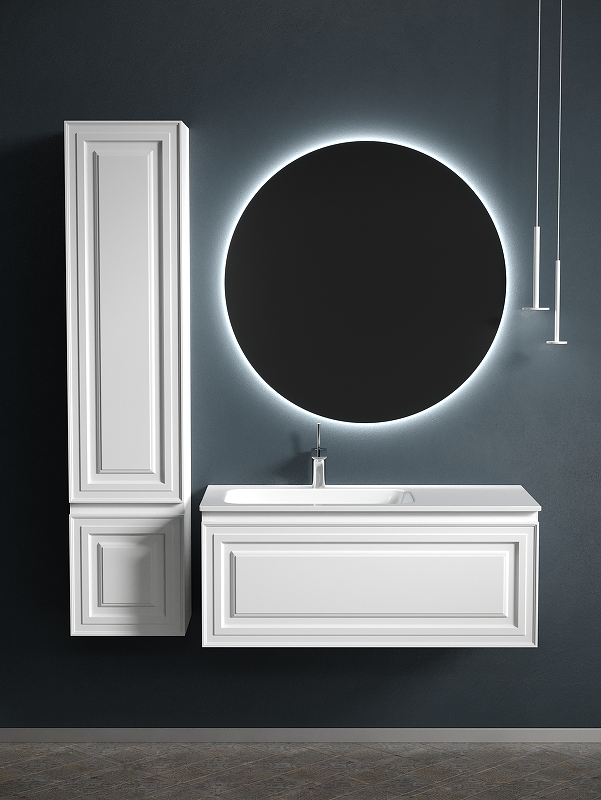 Тумба под раковину Sancos Very 99х40 левая белая VR100LW - 1