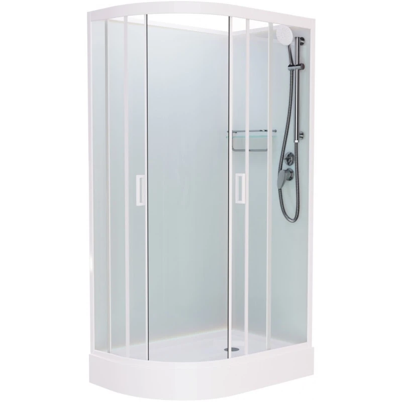Душевая кабина Frank 120х80 правая белая стекло матовое 20023 - 0