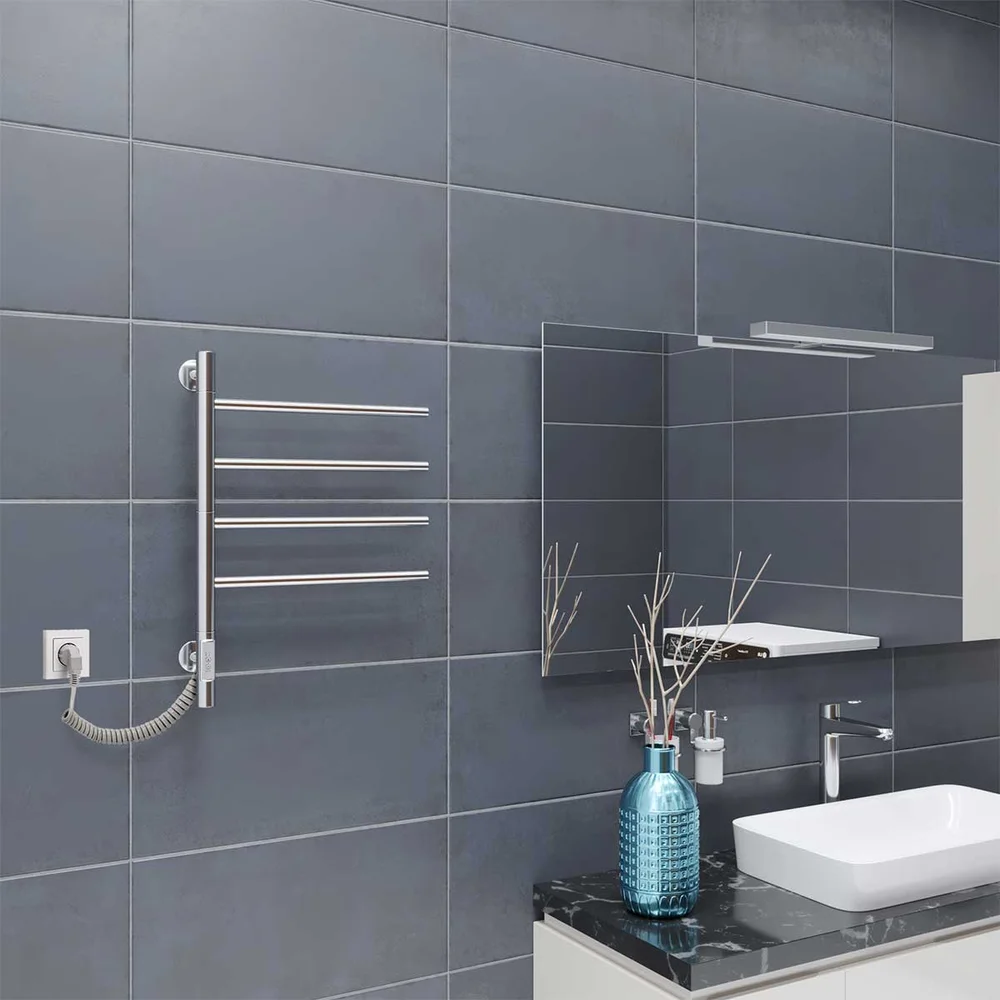 Полотенцесушитель электрический Vincea 43x60 хром VTD-1S1CE - 1