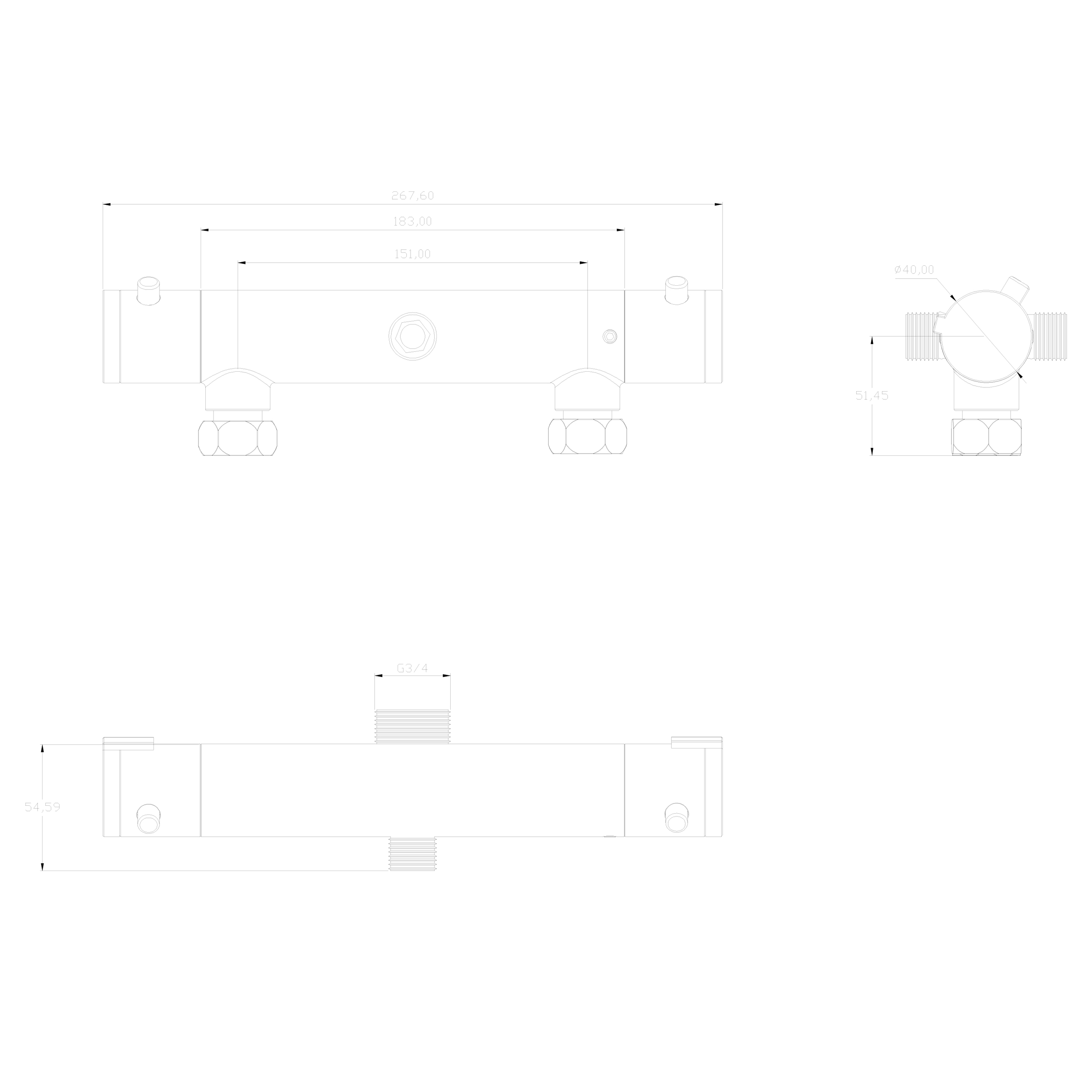 Swedbe Hermes набор семейный душ и термост. смеситель, 9091 - 12