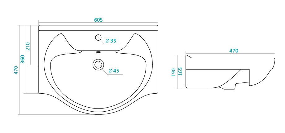 Комплект мебели Onika Кристалл 60 белый  - 9