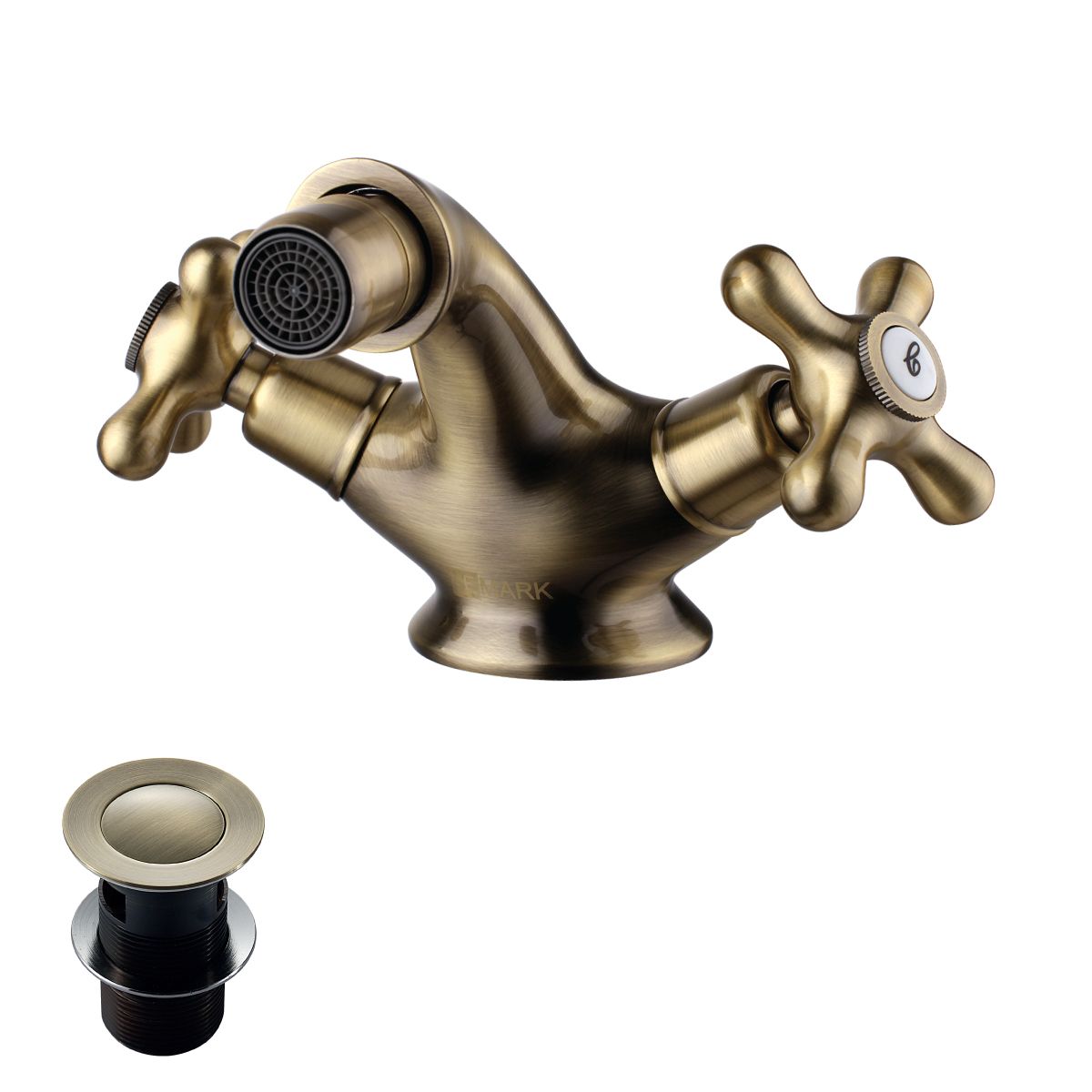 Смеситель для биде Lemark Vintage бронза  LM2808B - 0
