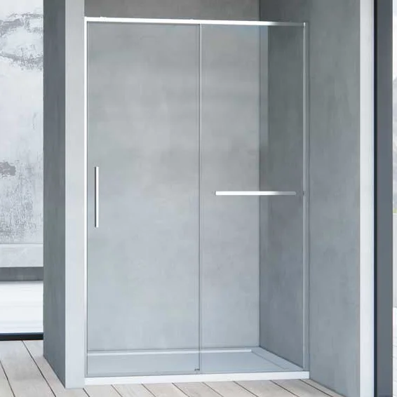 Душевая дверь Vincea Slim Soft 150х200 профиль хром стекло прозрачное VDS-1SS150CL - 0