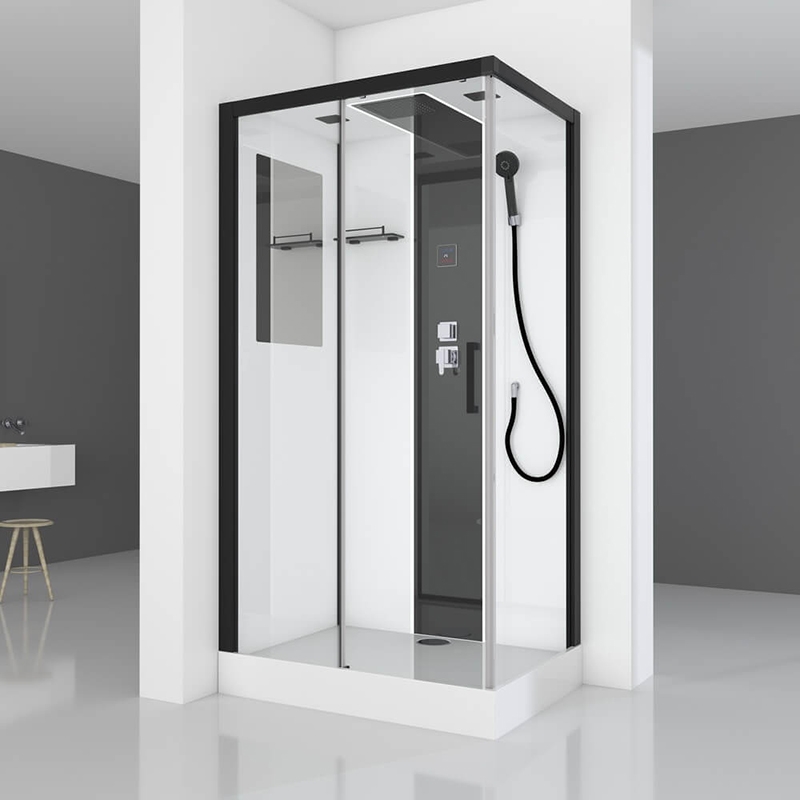 Душевая кабина Black&White Galaxy 110х80 хром 8800110 - 1