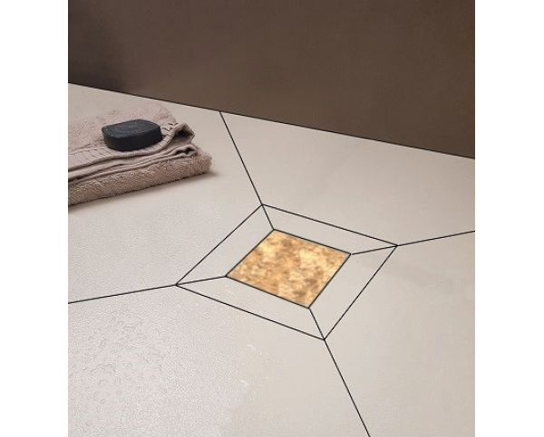 Душевой трап Berges Zentrum 15х15 с решеткой под плитку 093466 - 0