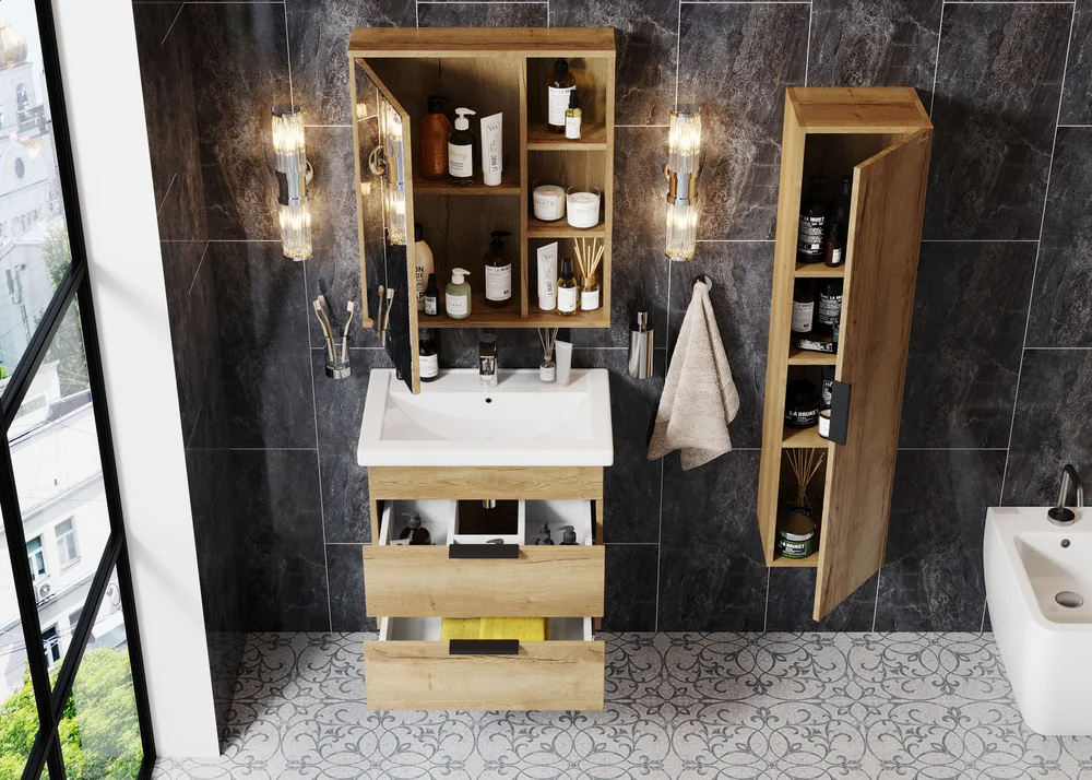 Зеркало-шкаф Onika Легран 70 дуб галифакс  207036 - 4