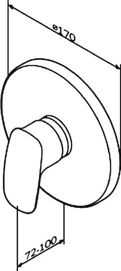 Смеситель AM.PM Spirit V2.1 F71A75000 для душа - 7