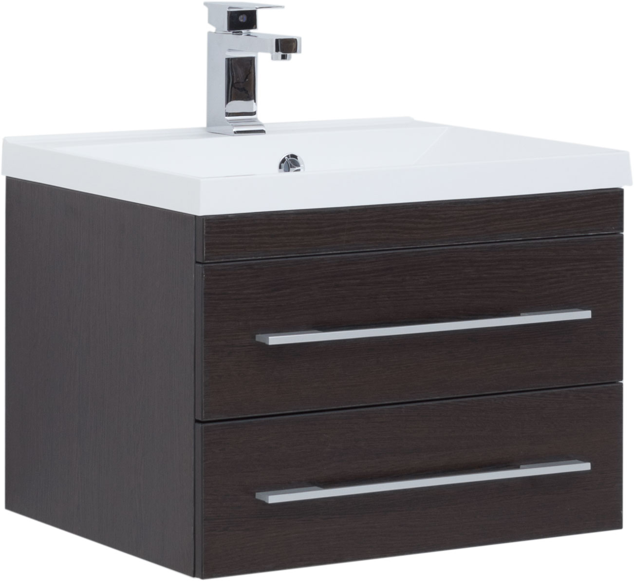 Тумба с раковиной Aquanet Нота 58 венге - 0